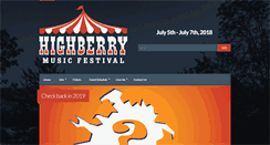 Desktop Screenshot of highberryfestival.com