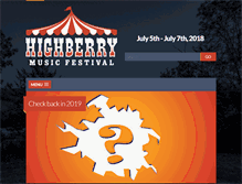Tablet Screenshot of highberryfestival.com